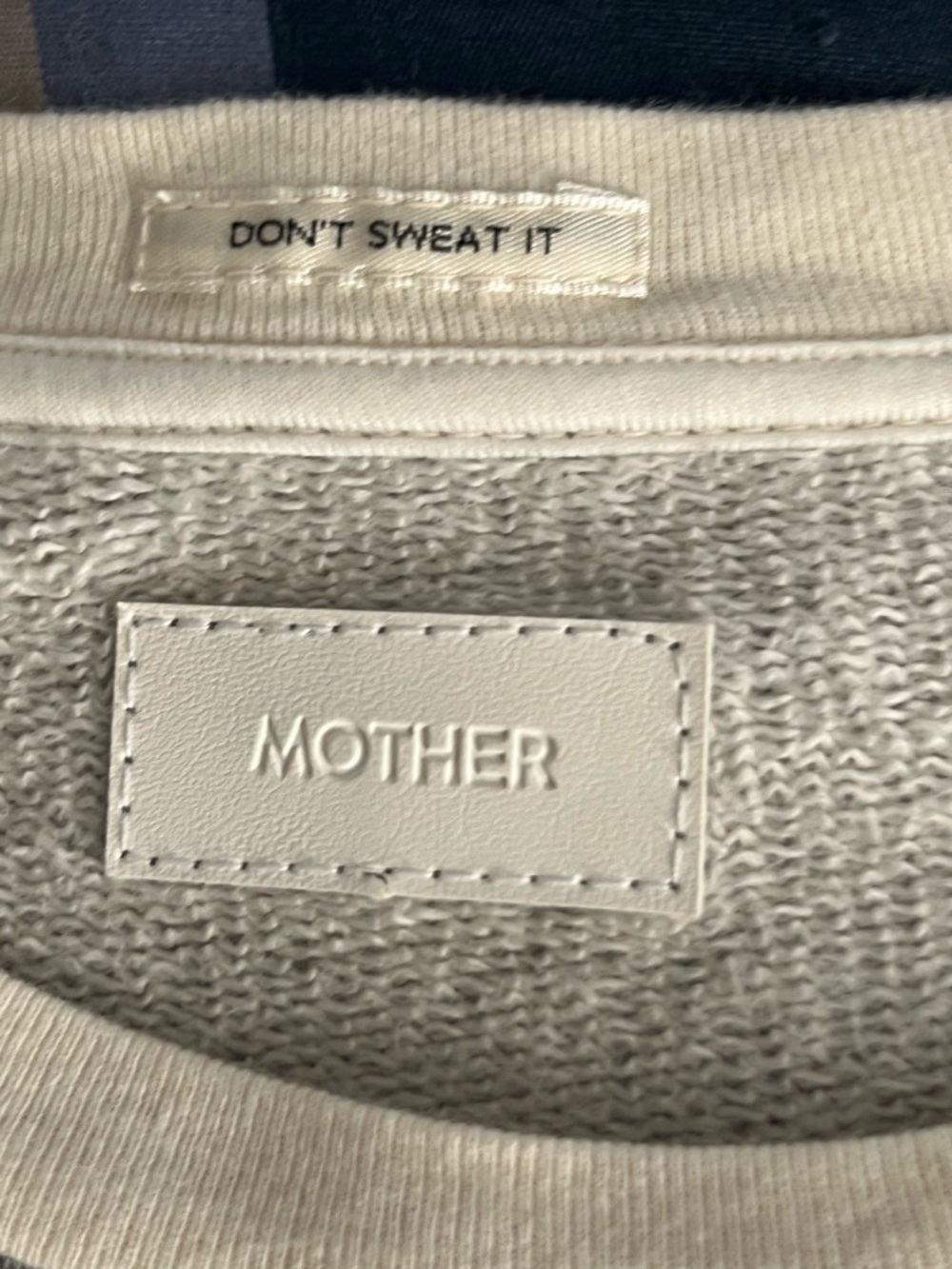 VGUC - MOTHER - The Champ Pull Over - Chalk and Heather Grey - Sz Medium - Picture 7 of 16
